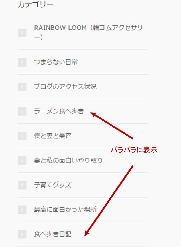 ワードプレスで親子カテゴリが階層表示されない理由